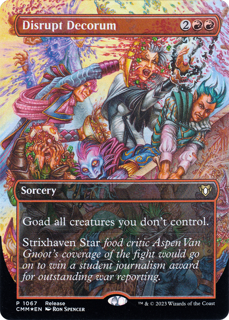 Disrupt Decorum (Borderless Alternate Art) [Commander Masters] - The Mythic Store | 24h Order Processing