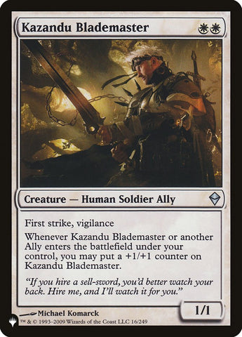 Kazandu Blademaster [The List] - The Mythic Store | 24h Order Processing