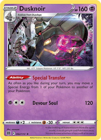 Dusknoir (062/172) [Sword & Shield: Brilliant Stars] - The Mythic Store | 24h Order Processing