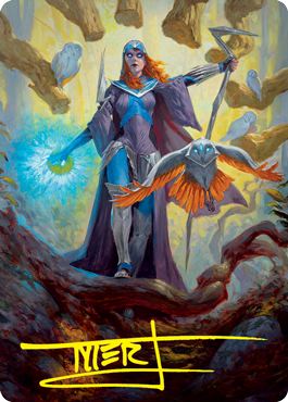 Kasmina, Enigma Sage Art Card (Gold-Stamped Signature) [Strixhaven: School of Mages Art Series] - The Mythic Store | 24h Order Processing