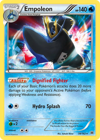 Empoleon (38/162) (Battle Arena Deck Exclusive) (Theme Deck Exclusive) [XY: BREAKthrough] - The Mythic Store | 24h Order Processing