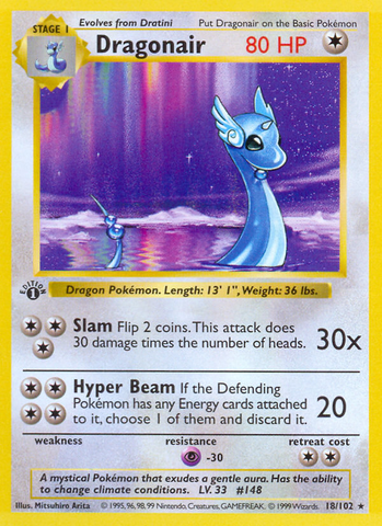 Dragonair (18/102) (Shadowless) [Base Set 1st Edition] - The Mythic Store | 24h Order Processing