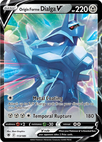 Origin Forme Dialga V (113/189) [Sword & Shield: Astral Radiance] - The Mythic Store | 24h Order Processing