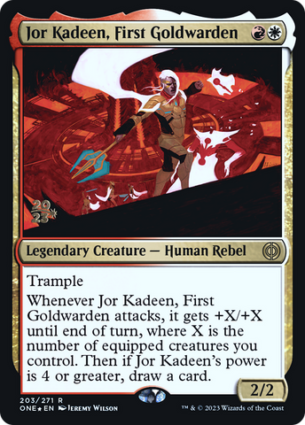 Jor Kadeen, First Goldwarden [Phyrexia: All Will Be One Prerelease Promos] - The Mythic Store | 24h Order Processing