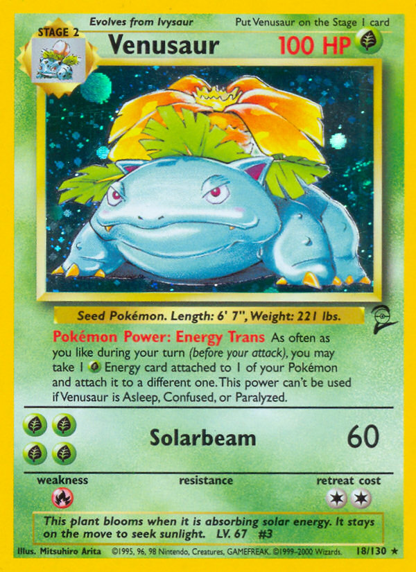 Venusaur (18/130) [Base Set 2] - The Mythic Store | 24h Order Processing