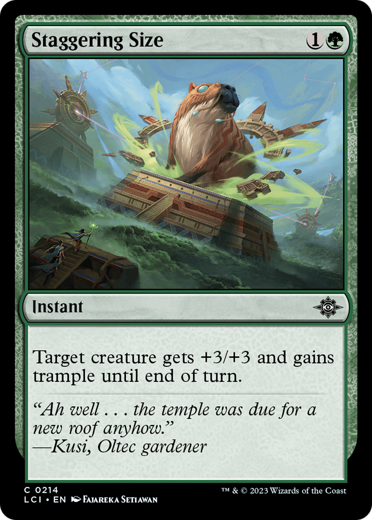 Staggering Size [The Lost Caverns of Ixalan] - The Mythic Store | 24h Order Processing