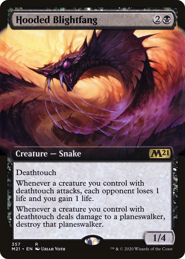 Hooded Blightfang (Extended Art) [Core Set 2021] - The Mythic Store | 24h Order Processing