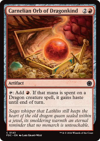 Carnelian Orb of Dragonkind [Foundations Commander] - The Mythic Store | 24h Order Processing