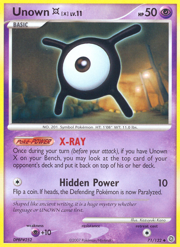 Unown X (71/132) [Diamond & Pearl: Secret Wonders] - The Mythic Store | 24h Order Processing