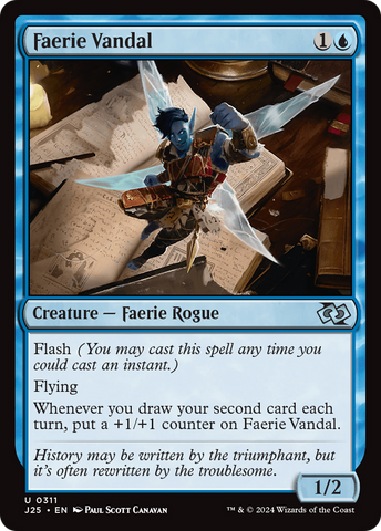 Faerie Vandal [Foundations Jumpstart] - The Mythic Store | 24h Order Processing