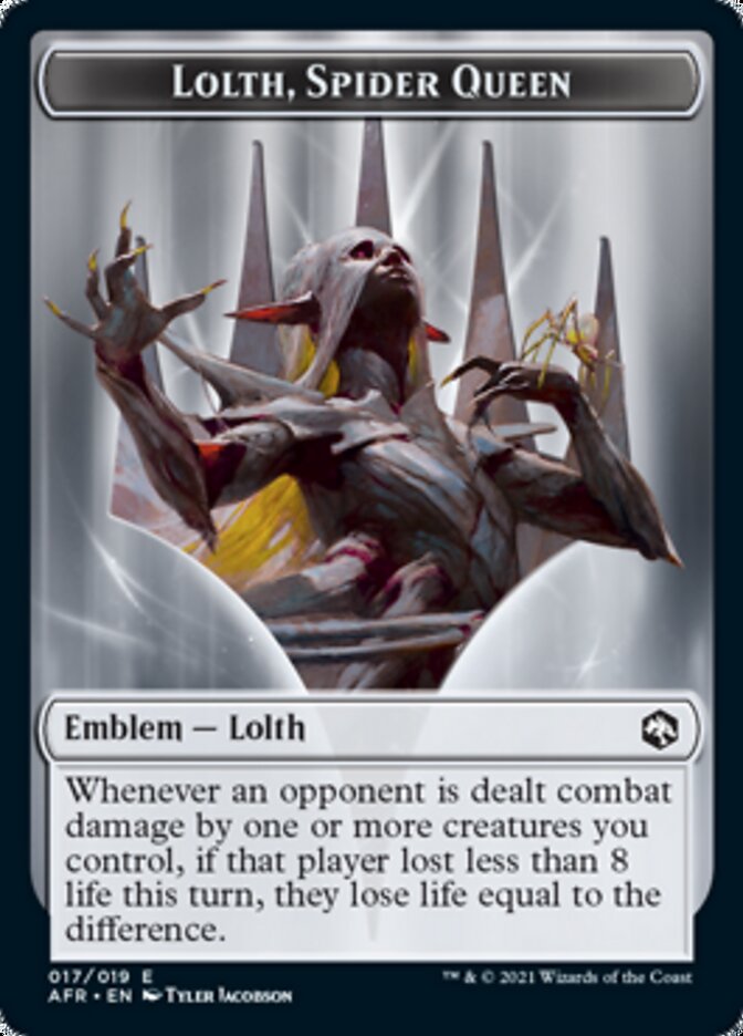 Spider // Lolth, Spider Queen Emblem Double-Sided Token [Dungeons & Dragons: Adventures in the Forgotten Realms Tokens] - The Mythic Store | 24h Order Processing