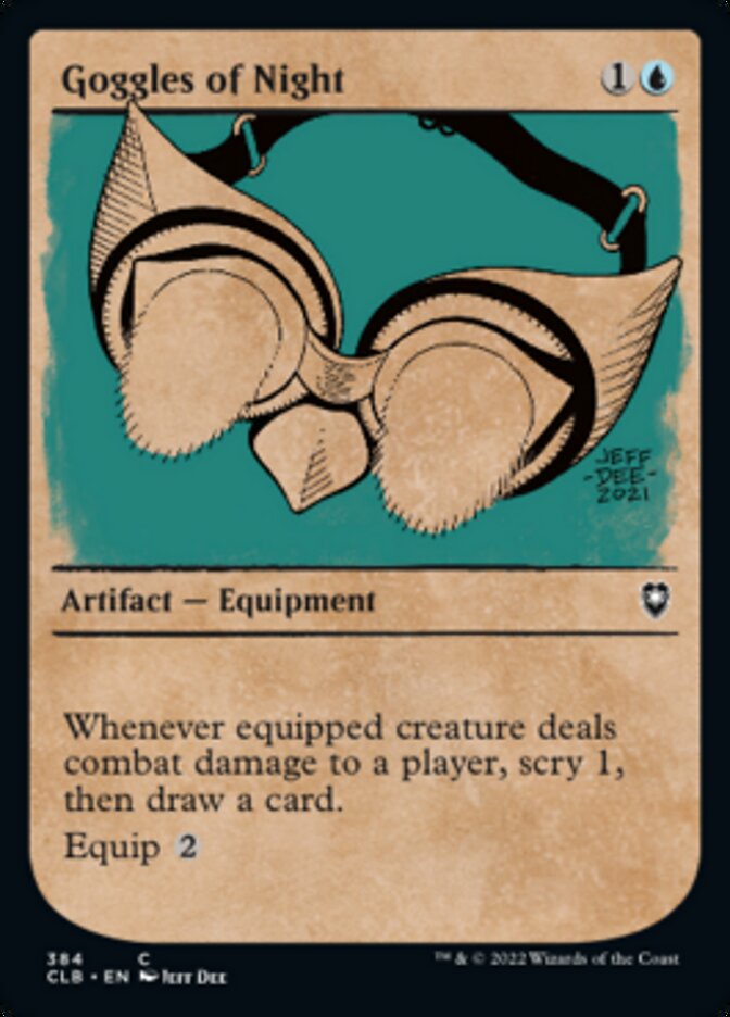Goggles of Night (Showcase) [Commander Legends: Battle for Baldur's Gate] - The Mythic Store | 24h Order Processing