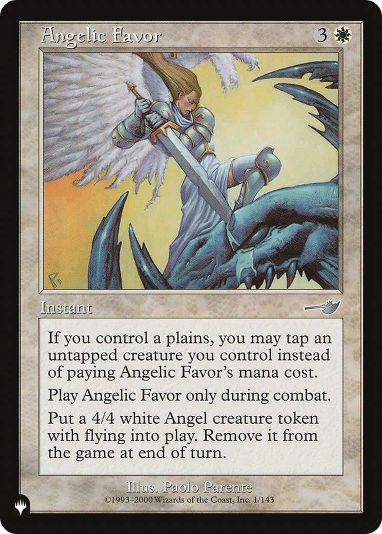 Angelic Favor [The List Reprints] - The Mythic Store | 24h Order Processing