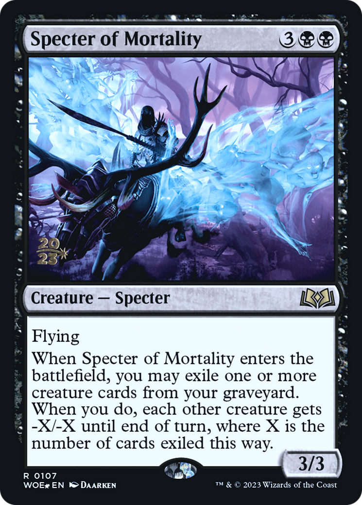 Specter of Mortality [Wilds of Eldraine Prerelease Promos] - The Mythic Store | 24h Order Processing