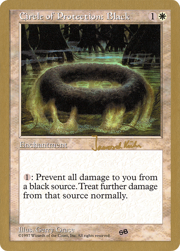 Circle of Protection: Black (Janosch Kuhn) (SB) [World Championship Decks 1997] - The Mythic Store | 24h Order Processing