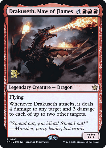 Drakuseth, Maw of Flames [Foundations Prerelease Promos] - The Mythic Store | 24h Order Processing