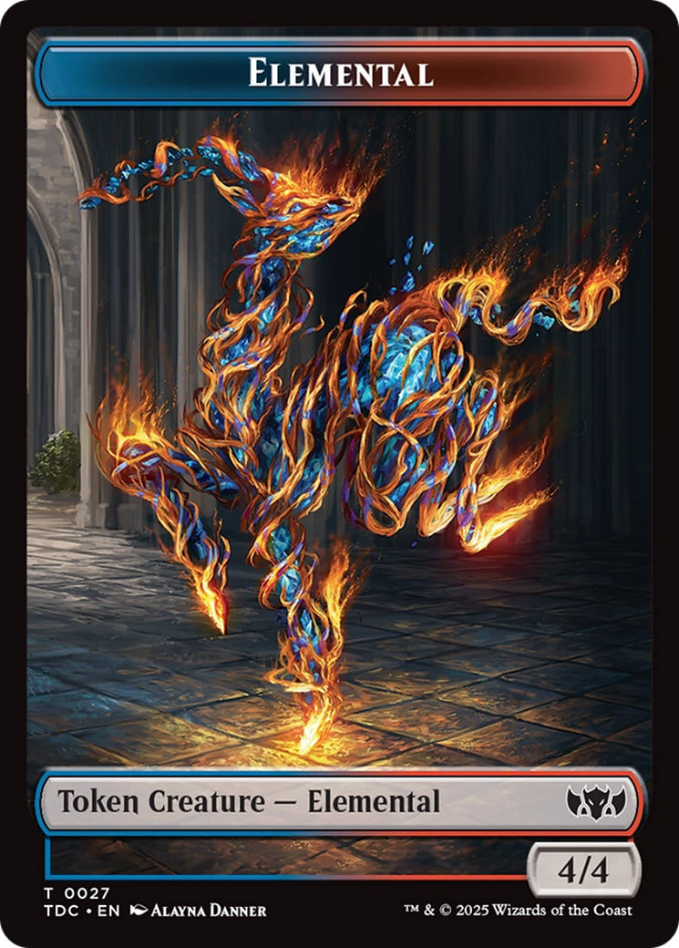 Elemental (0027) // Monk Double-Sided Token [Tarkir: Dragonstorm Commander Tokens] - The Mythic Store | 24h Order Processing
