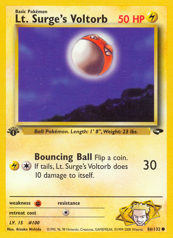Lt. Surge's Voltorb (86/132) [Gym Challenge 1st Edition] - The Mythic Store | 24h Order Processing