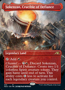 Sokenzan, Crucible of Defiance (Borderless Alternate Art) [Kamigawa: Neon Dynasty] - The Mythic Store | 24h Order Processing