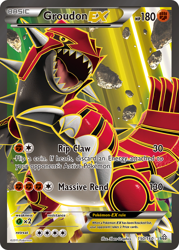 Groudon EX (150/160) [XY: Primal Clash] - The Mythic Store | 24h Order Processing