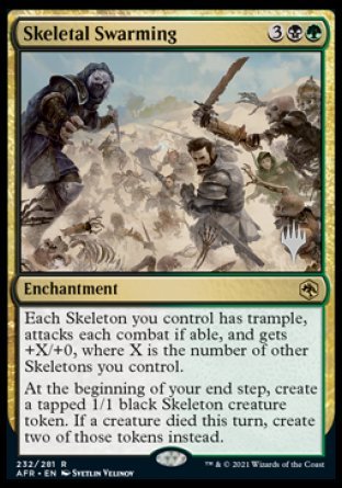 Skeletal Swarming (Promo Pack) [Dungeons & Dragons: Adventures in the Forgotten Realms Promos] - The Mythic Store | 24h Order Processing