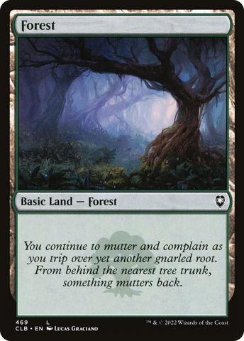 Forest (469) [Commander Legends: Battle for Baldur's Gate] - The Mythic Store | 24h Order Processing