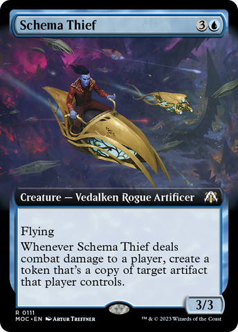 Schema Thief (Extended Art) [March of the Machine Commander] - The Mythic Store | 24h Order Processing