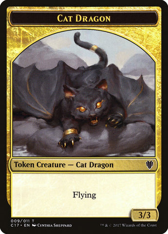 Cat Dragon // Dragon (007) Double-Sided Token [Commander 2017 Tokens] - The Mythic Store | 24h Order Processing