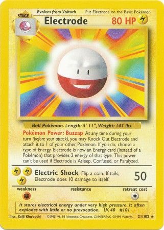 Electrode (21/102) [Base Set Unlimited] - The Mythic Store | 24h Order Processing