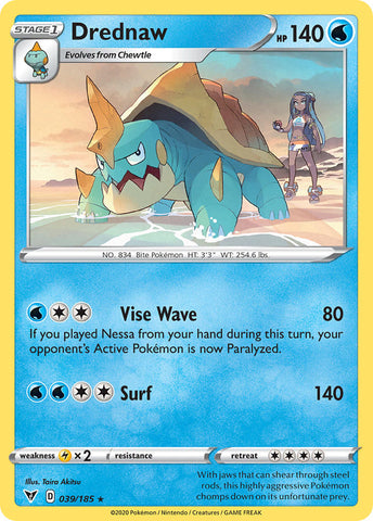 Drednaw (039/185) [Sword & Shield: Vivid Voltage] - The Mythic Store | 24h Order Processing