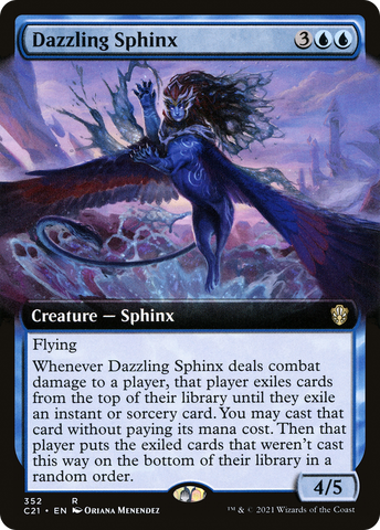 Dazzling Sphinx (Extended Art) [Commander 2021] - The Mythic Store | 24h Order Processing