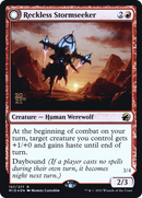 Reckless Stormseeker // Storm-Charged Slasher [Innistrad: Midnight Hunt Prerelease Promos] - The Mythic Store | 24h Order Processing