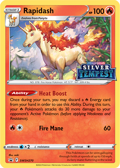 Rapidash (SWSH270) (Prerelease) [Sword & Shield: Black Star Promos] - The Mythic Store | 24h Order Processing