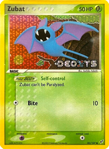 Zubat (83/107) (Stamped) [EX: Deoxys] - The Mythic Store | 24h Order Processing