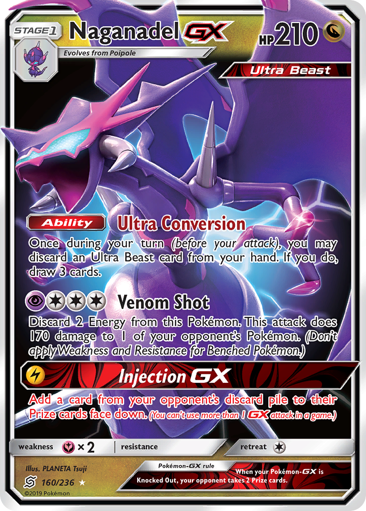 Naganadel GX (160/236) [Sun & Moon: Unified Minds] - The Mythic Store | 24h Order Processing