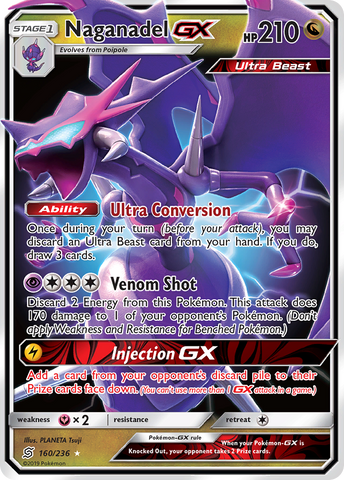 Naganadel GX (160/236) [Sun & Moon: Unified Minds] - The Mythic Store | 24h Order Processing