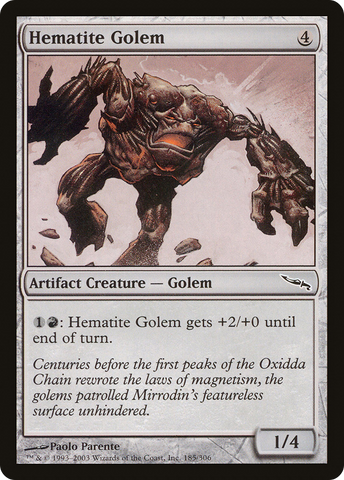 Hematite Golem [Mirrodin] - The Mythic Store | 24h Order Processing