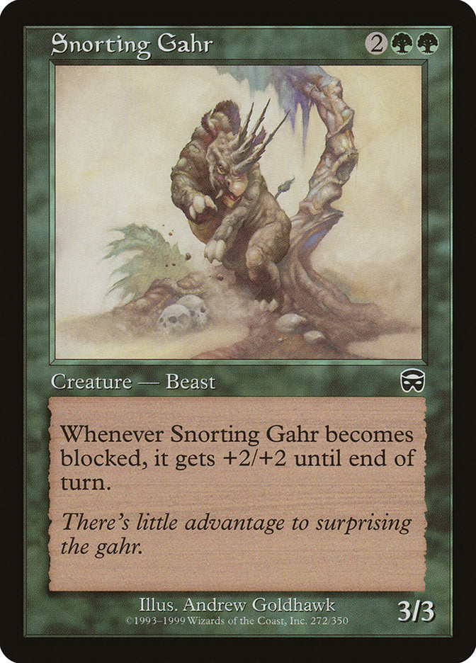 Snorting Gahr [Mercadian Masques] - The Mythic Store | 24h Order Processing