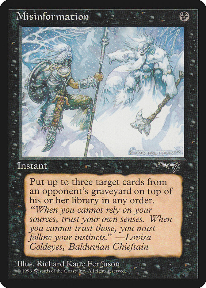 Misinformation [Alliances] - The Mythic Store | 24h Order Processing
