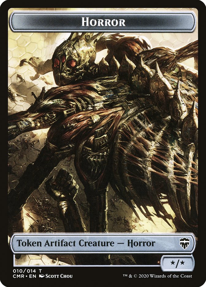 Horror // Zombie Double-Sided Token [Commander Legends Tokens] - The Mythic Store | 24h Order Processing