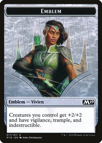 Vivien Reid Emblem [Core Set 2019 Tokens] - The Mythic Store | 24h Order Processing