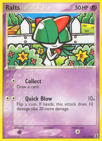 Ralts (81/113) [EX: Delta Species] - The Mythic Store | 24h Order Processing