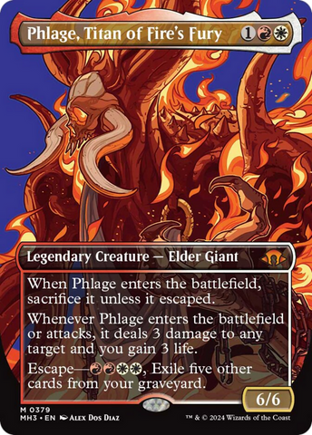 Phlage, Titan of Fire's Fury (Borderless) [Modern Horizons 3] - The Mythic Store | 24h Order Processing