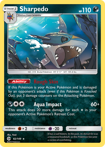 Sharpedo (82/149) [Sun & Moon: Base Set] - The Mythic Store | 24h Order Processing