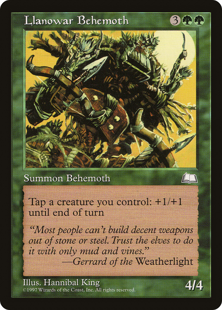 Llanowar Behemoth [Weatherlight] - The Mythic Store | 24h Order Processing