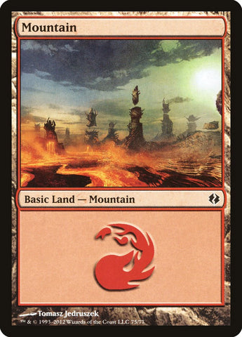 Mountain (75) [Duel Decks: Venser vs. Koth] - The Mythic Store | 24h Order Processing