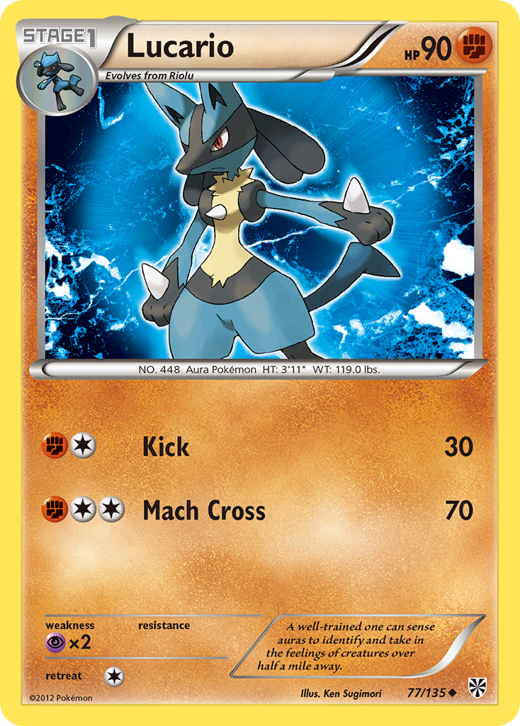 Lucario (77/135) [Black & White: Plasma Storm] - The Mythic Store | 24h Order Processing