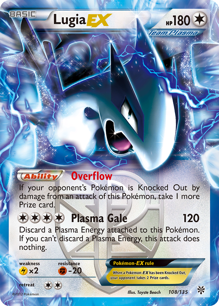 Lugia EX (108/135) [Black & White: Plasma Storm] - The Mythic Store | 24h Order Processing