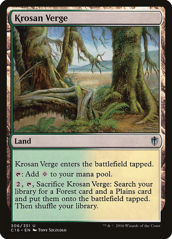 Krosan Verge [Commander 2016] - The Mythic Store | 24h Order Processing