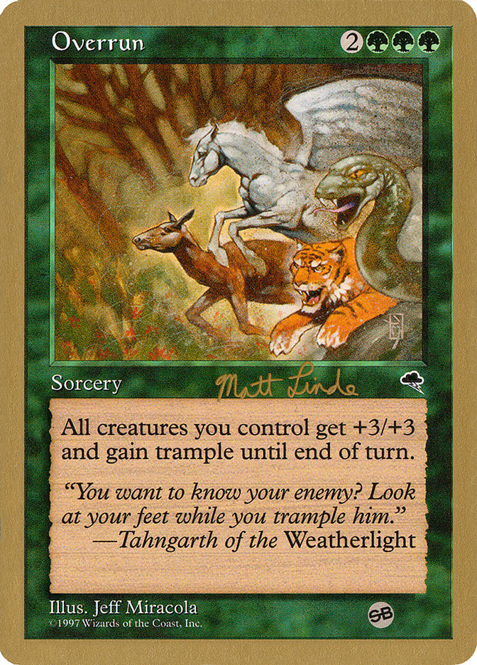 Overrun (Matt Linde) (SB) [World Championship Decks 1999] - The Mythic Store | 24h Order Processing